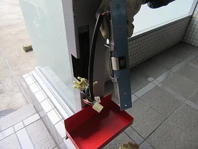 防犯ドアシリンダーの交換Before